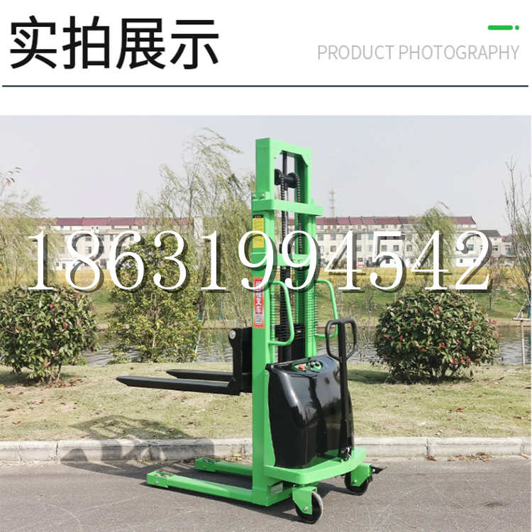 西陵区电动叉车堆高车液压铲车电瓶1吨2吨站驾步行式小型全自动叉车